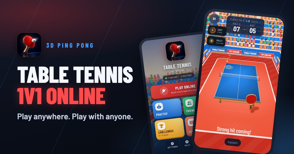 Table Tennis 1 V 1: Online